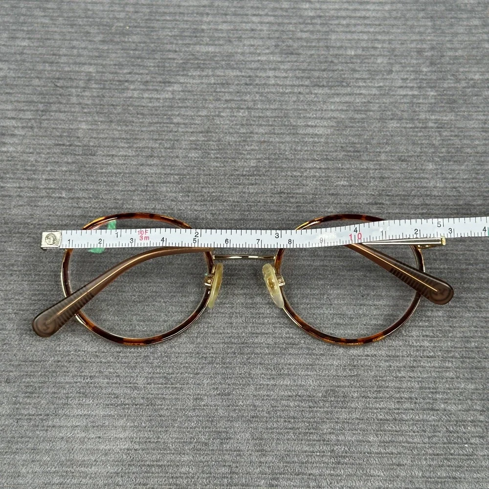 Lafont Issy & La Clic 006 Round Tortoise Gold Eyeglasses Frame Y2k